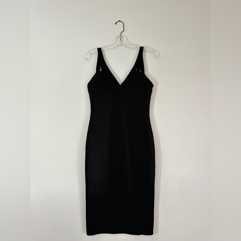 10. Miss Selfridge Black Midi Dress